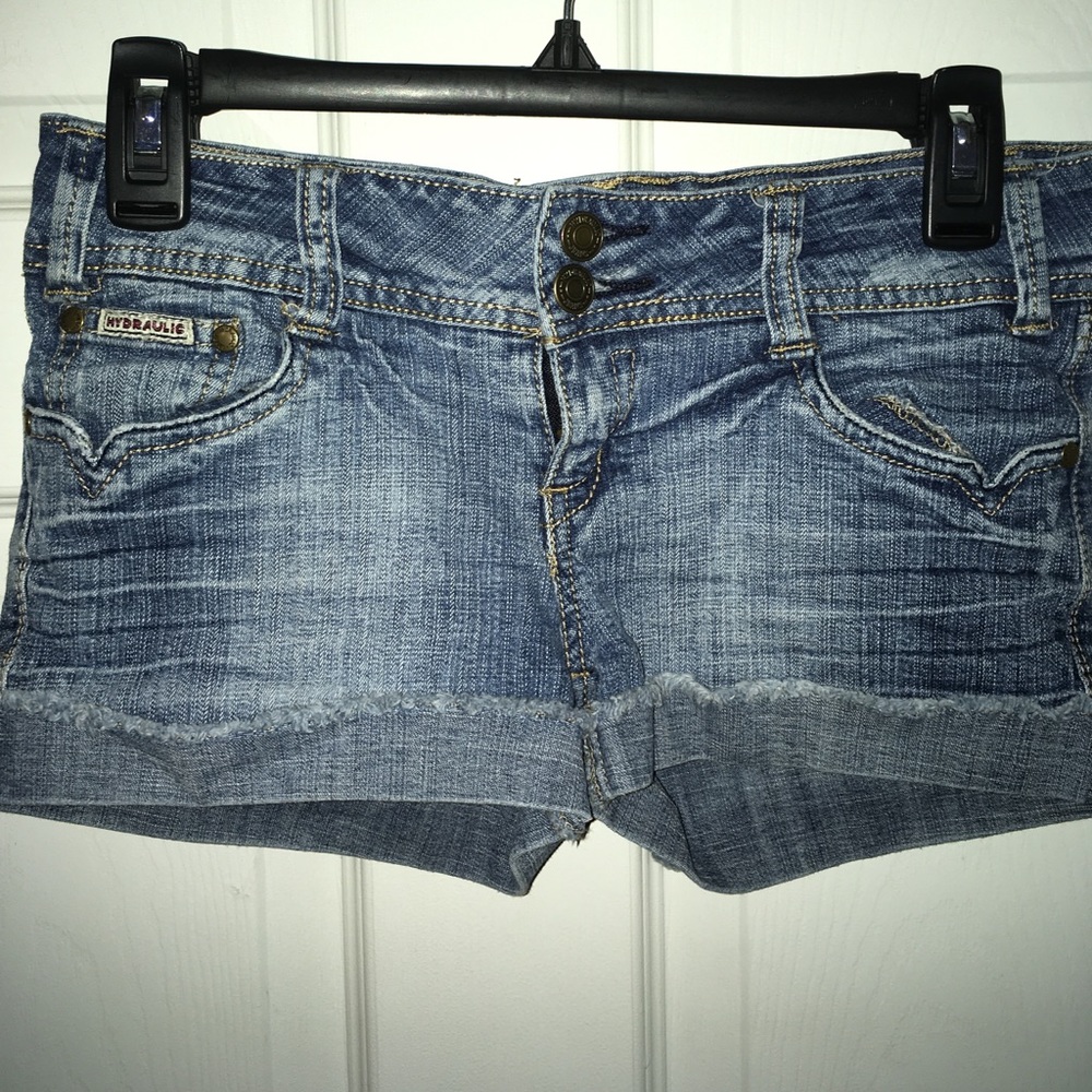 Hydraulic Denim Shorts